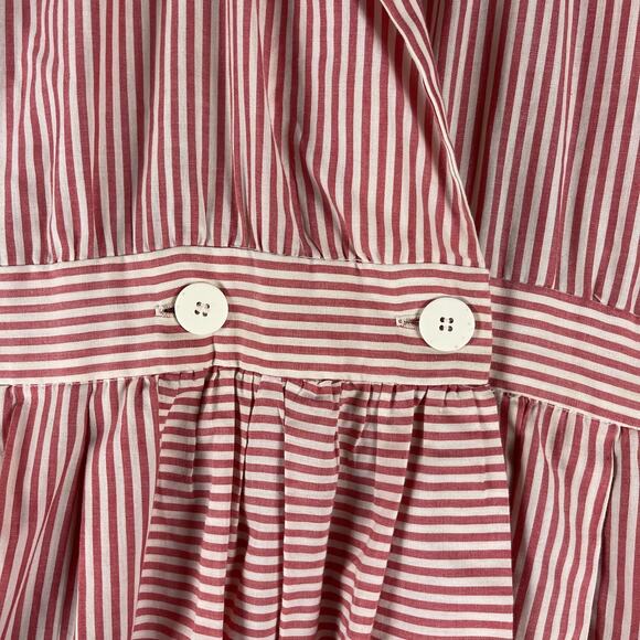 Vintage Ronnie Heller Designs For MJ Dress Womens 4 Red White Stripe Retro USA - Picture 4 of 15